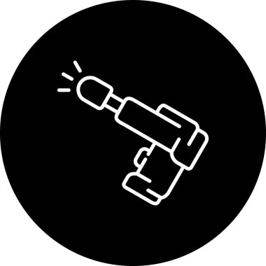 Isı Silahı Yaratıcı Modern Düz Vektör Tasarımı