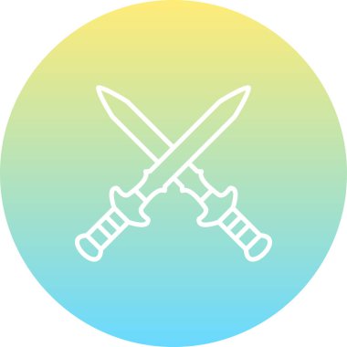 Kılıçlar Zarif Dengeli Düz Sanat Özelliği