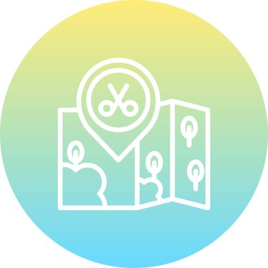 Konum Makas Farklı Vibrant Dijital Grafik Özelliği