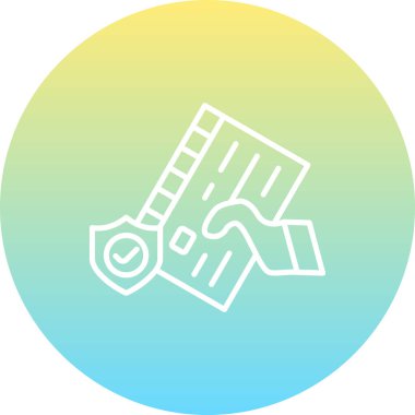 Güvenli Ödeme Kalın Eşsiz Web Grafik İllüstrasyonu