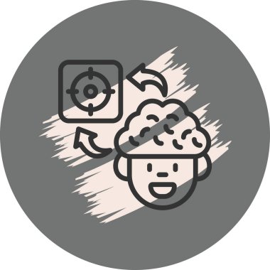 Beyin Hedefi Biçimli Yaratıcı Tasarım Elemanı