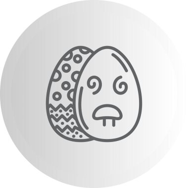 Paskalya Dazed Egg Ayrı Profesyonel Yaratıcı Grafik Elementi