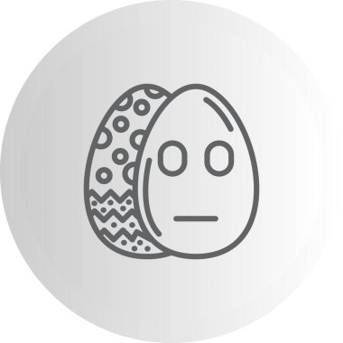 Paskalya Nötr Yumurta Çağdaş Yenilikçi Dijital Tasarım Varlığı