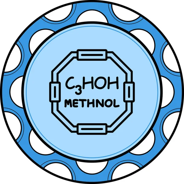 Metanol Yenilikçi Düz Ürün Tasarım Sembolü