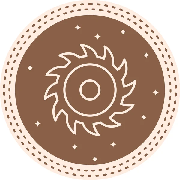 Dairesel Testere Dengeli Özel Düz Vektör Düzeni