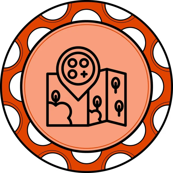 Konum Uygulaması Minimum Sofistike Markalaştırma Tasarım Varlığı