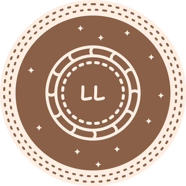 Lübnan Pound web simgesi vektör illüstrasyonu