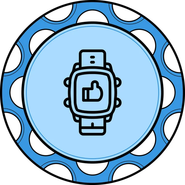 Akıllı Saat Modern Dijital Sanat Nesnesi Gibi