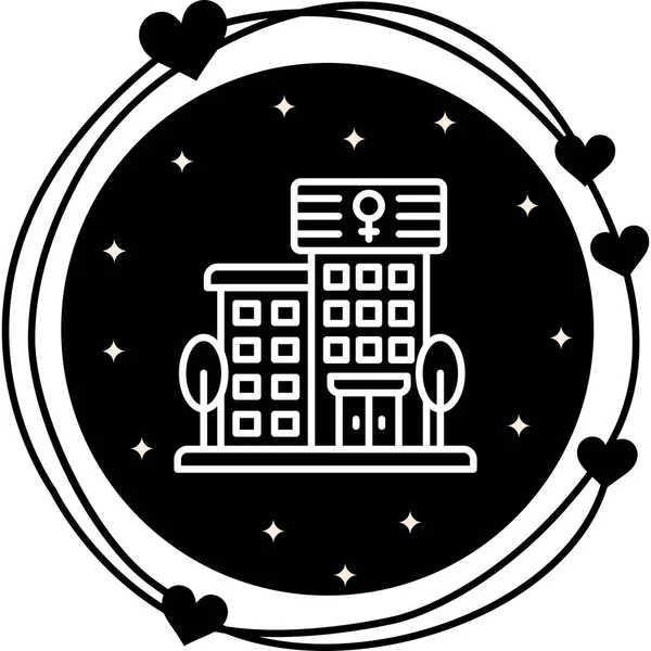 OBGYN Kliniği Modern Dengeli Markalaşma Vektörü Sembolü