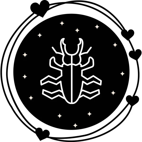 Böcek Entelektüel Özel Vektör Sanat Nesnesi