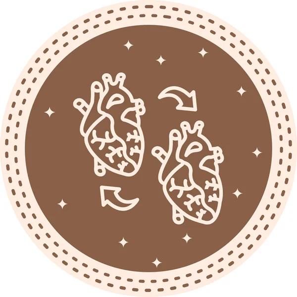 Kalp Nakli Farklı Vibrant Dijital Grafik Özelliği