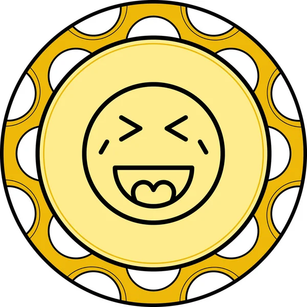 Gülen Minimum Düz Kullanıcı Deneyimi Sembolü