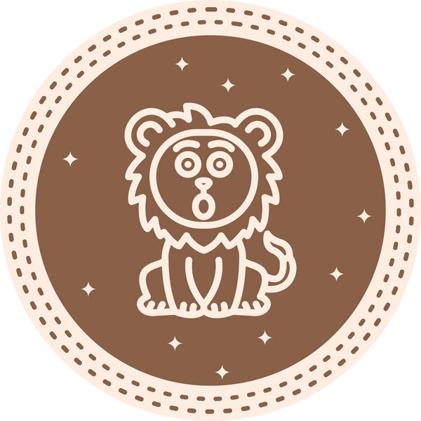 Surprised Lion Dynamic Innovative Web Design Element