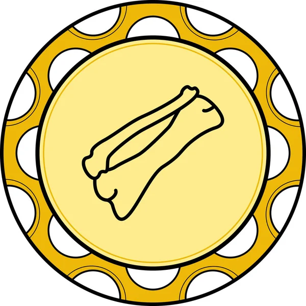 Fibula Zarif Modern Yaratıcı Sanat Sembolü