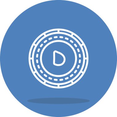 Gambiya Sikkesi Eşsiz Düz Dijital Tasarım Nesnesi