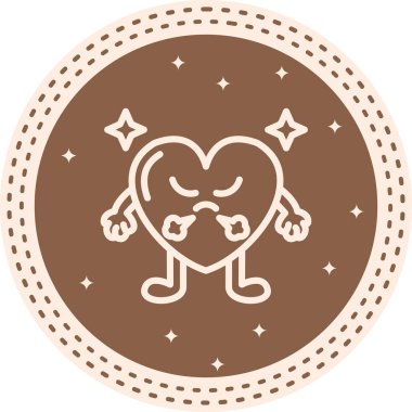 Buharlı Kalp Dengeli Yenilikçi Ürün Grafik Elementi