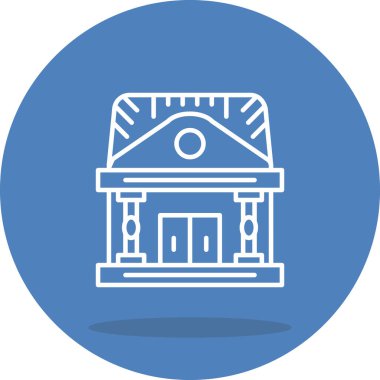 Müze Biçimli Özel Vektör Tasarım Varlığı