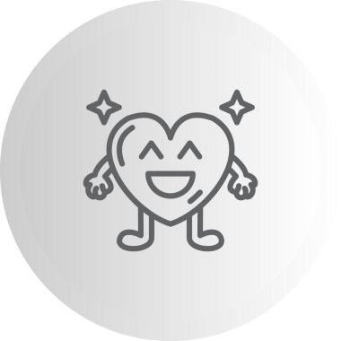 Haha Heart Stili Temiz Ürün Tasarımı Nesnesi