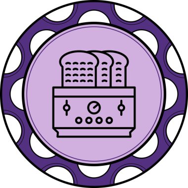 Ekmek kızartma makinesi Ayrı Modern Dijital Tasarım Elemanı