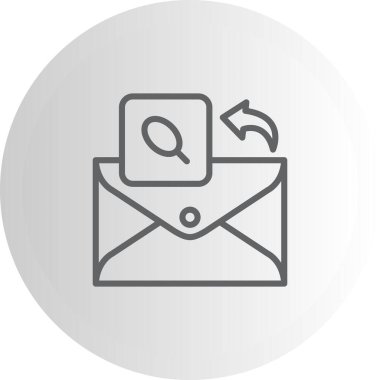 E- posta Push Pin Yenilikçi Düz Ürün Tasarım Sembolü