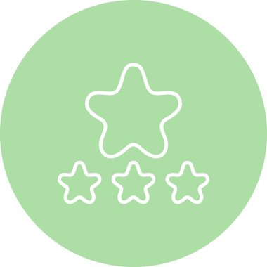 4 Yıldız Gözden Geçirilmiş Zarif Vektör Sanatı Nesnesi