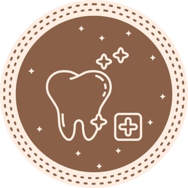 Ağız Sağlığı Stili Düz Kullanıcı Arayüzü Özelliği