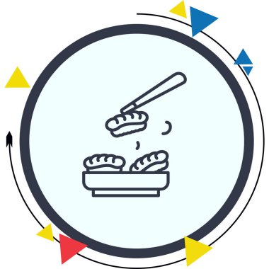 Suşi Premium Temiz Dijital Sanat Düzenlemesi