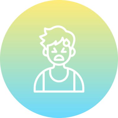 Üzgün Rahatlamış Çocuk Premium Özel Ürün Tasarımı