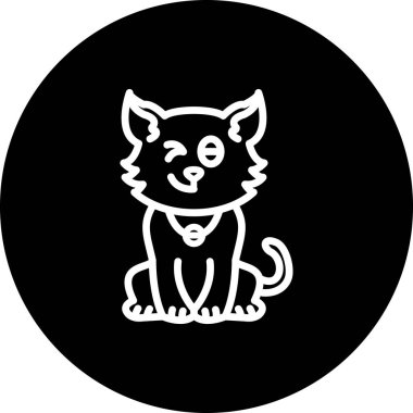 Kedi Kırpışması Dengeli Profesyonel Damgalama Grafik Sembolü