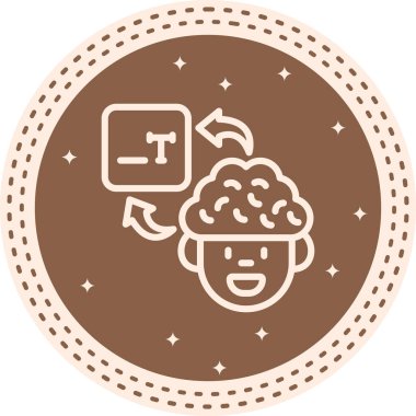 Beyin Tipi Zarif Modern Yaratıcı Sanat Sembolü