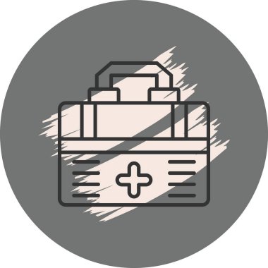 İlk Yardım Kiti Modern Dijital Sanat Nesnesi