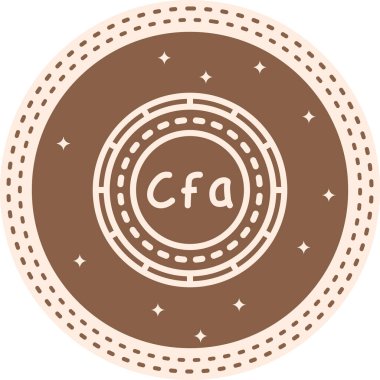 Circular logo with decorative elements