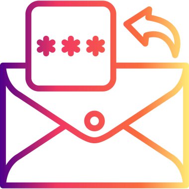 E- posta Pin Kodu Belirgin Vibrant Dijital Grafik Özelliği