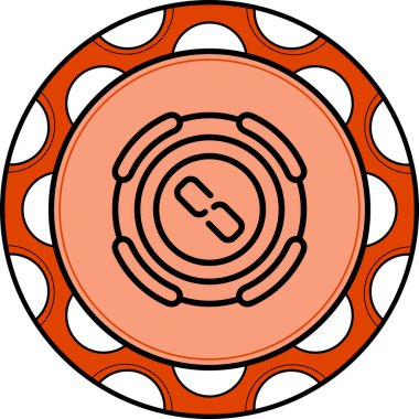 Dengelenmiş Profesyonel Markalaşma Grafik Sembolü Bağlantısını Ayır