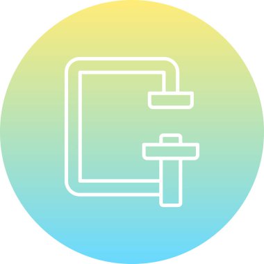 Zarif Profesyonel Düz Grafik Sembolünü Kelepçele