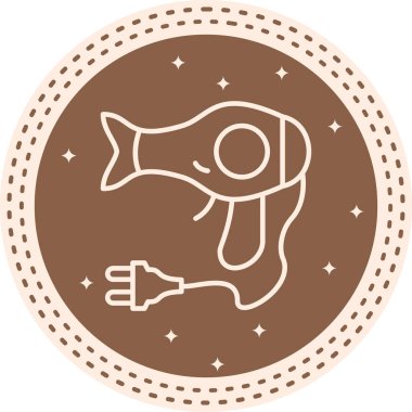 Saç Kurutma Modern Soyut Tasarım Varlığı