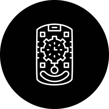 Saat Dengeli Düz Modern Tasarım Elementi