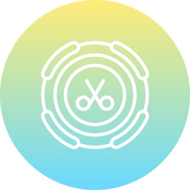 Makas Belirgin Vibrant Dijital Grafik Özelliği