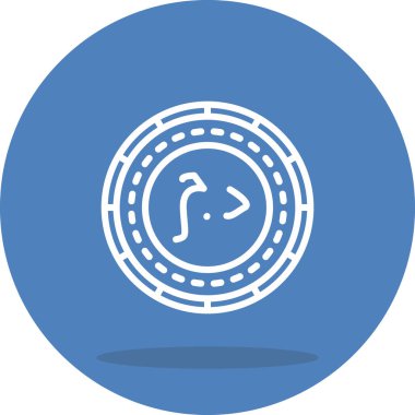 Sahra Arap Sikkesi Zarif Modern Yaratıcı Sanat Sembolü