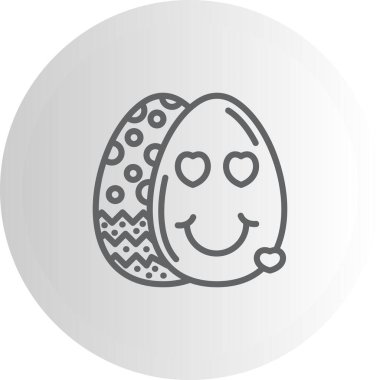 Paskalya Gülüşü Kalpler Yumurta Parlak Modern Yaratıcı Sanat Düzeni