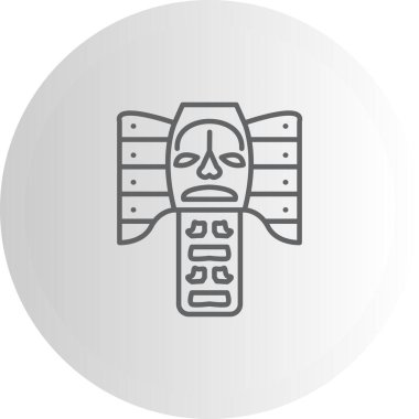 Totem Dengeli Düz Modern Tasarım Elemanı