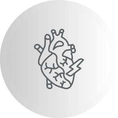 Miyokardiyal Enfarktüs Sofistike Temiz Ürün Grafik Şekli