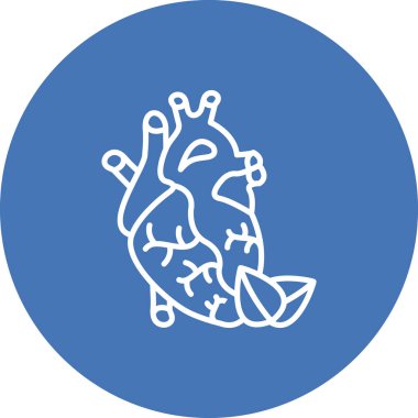 Sağlıklı Kalp Sofistike Minimum Arayüz Tasarımı Elementi