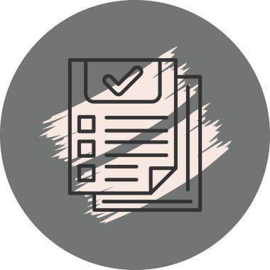 Doğrulanmış Belgeler Zarif Asgari Dijital Grafik Sembolü