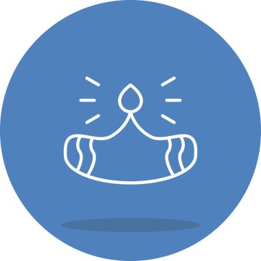 Yağ Lambası Dengelenmiş Özel Düz Vektör Düzeni