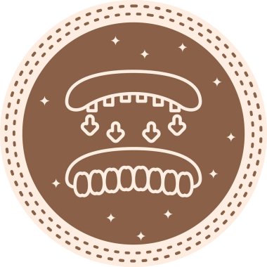 Takma dişler: Zarif Dijital Tasarım Sembolü