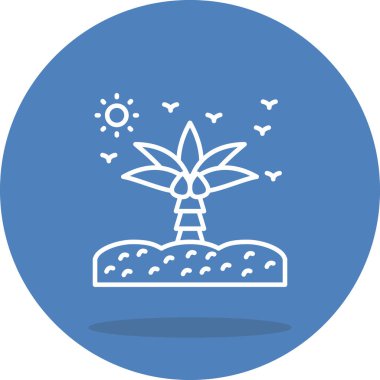 Oasis Yüksek Kaliteli Ölçeklenebilir Vektör İllüstrasyonu