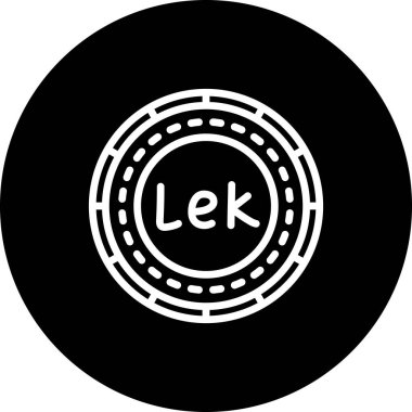 Arnavutluk Madeni Para Azami Yüksek Çözünürlüklü Vektör Düzeni