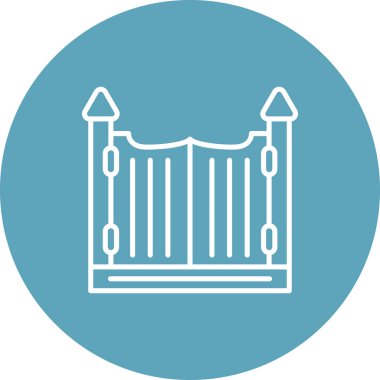 Giriş Kapısı Premium Çağdaş Düz Vektör Özelliği