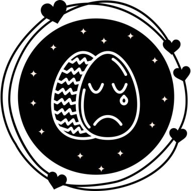 Paskalya Hayal Kırıklığı Modern Dengeli Markalaşma Vektörü Sembolü